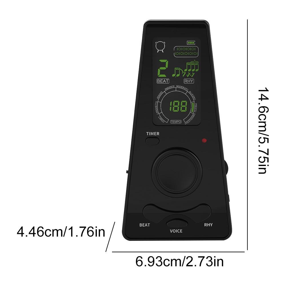 Digital Metronome Volume & Beat Speed Adjustable Electronic Metronome for Piano Guitar Drum and All Musical Instruments