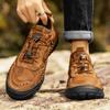 Spring/Autumn Men's Handmade Retro Shoes Large Size Casual Shoes Leather Rubber Bottom Handmade Car Men's Leather  Boots