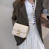 Neue Box Tofubeutel Leder Damen Tasche Zahnstocher Muster Kleine Quadratische Tasche Stewardess Tasche Einzelne Schulter Umhängetasche Vielseitig Unterarmtasche