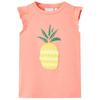 Children's T-shirt, Neon Coral, 116