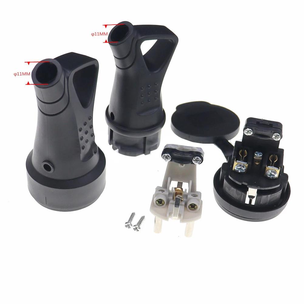 High Poer Socket  Rubber Waterproof Electrical Grounded EU Connector 16A 250V Industrial Socket Male And Female Socket Anti Drop