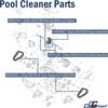 Qagea Pool Cleaner Parts Accessories Fits for Zodiac Baracuda MX6 MX8 MX6EL MX8EL, Tune Up Kit with R0524900, R0526100, R0527000, R0525100