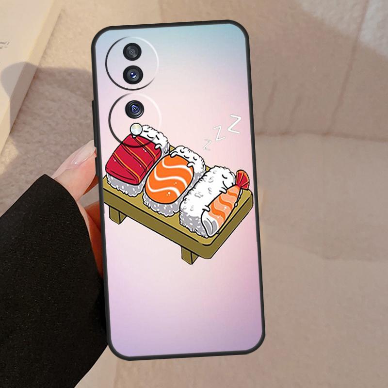 Kawaii Sushi Crowd For Honor Magic V5 5 6 7 Pro Case For Honor X9a X9b X9c X8a X8b 50 70 90 200 400 Lite Cover