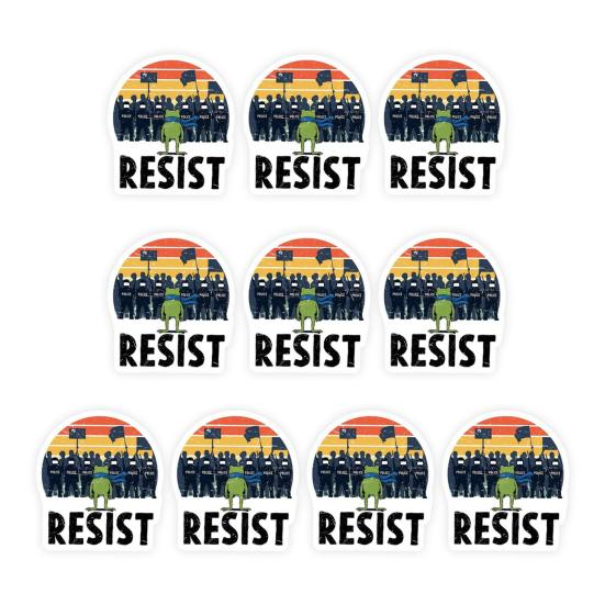 1/5/10/20/50/100Pcs Resist Frog Sticker Waterproof PVC Frog Meme Sticker Cell Phone Laptop Computer Helmet Water Bottle Decorative Animal Decal