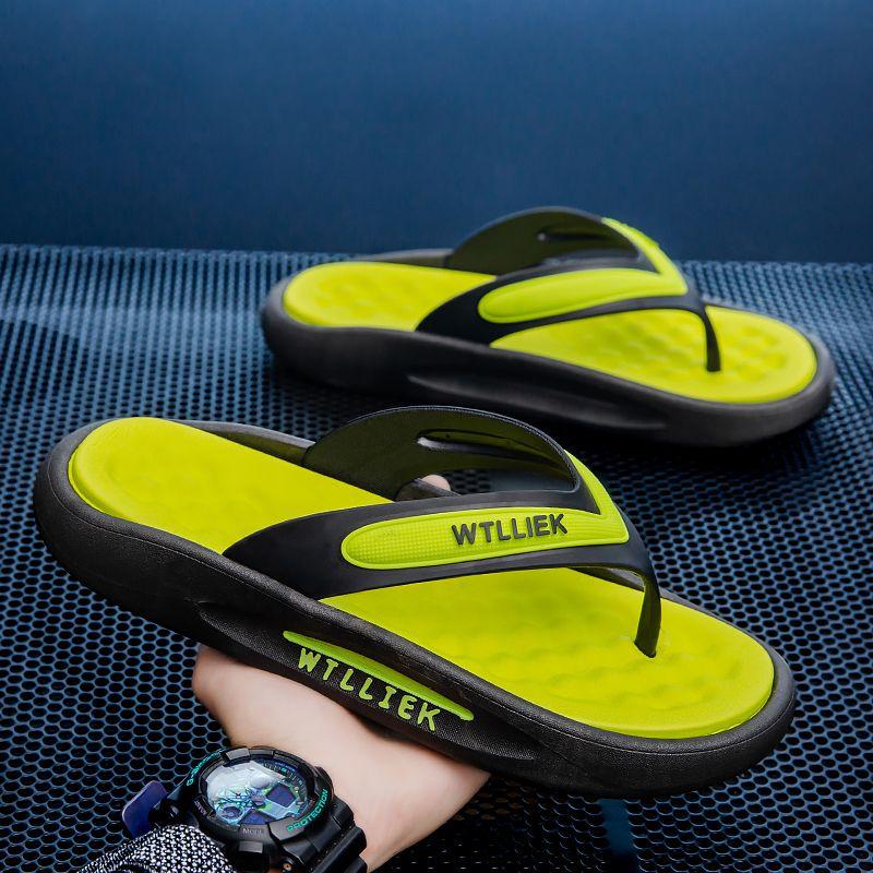 

Классические шлепанцы для мужчин, летняя повседневная обувь, мужские туфли Cloud Slides, удобные тапочки, пляжные туфли на плоской подошве для мальчиков, сандалии для отдыха CN 44-45 небесно-голубой