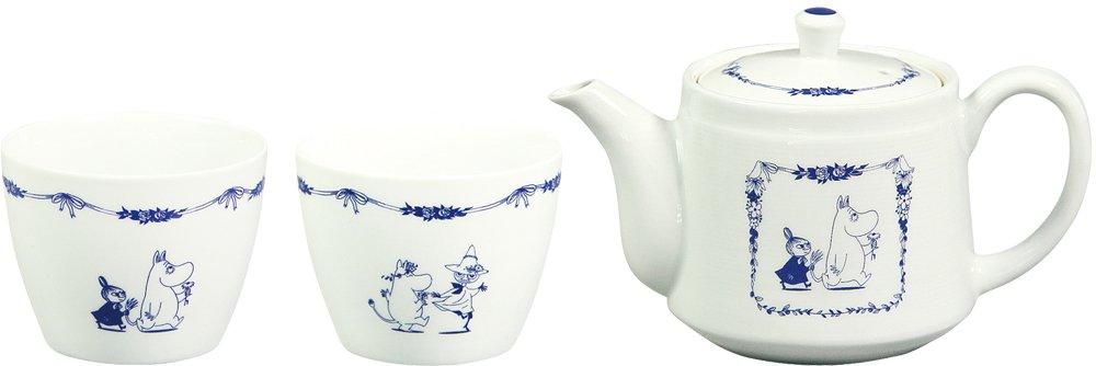 World Create Moomin Hasami Ware Pot Cup Set of featuring Little and Blue Country 14733 & 3, Moomin, My, Snufkin, Series,