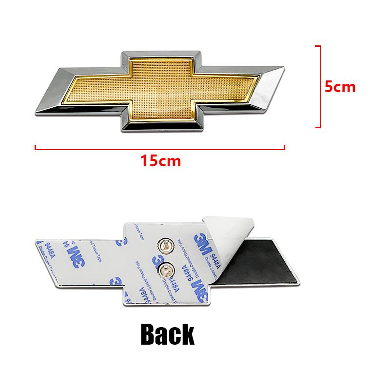 Car Front Bonnet Badge Rear Trunk Stickers for Chevrolet Logo Classic Cruze Malibu XL Cavalier Trax Auto Captive Aveo Sonic Sail