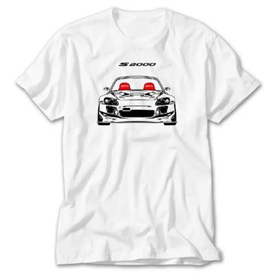 Honda Mens and Womens Tshirt Summer Casual Tee Honda S2000 Racing Unisex Shortsleeved Spring Autumn Motorcycle Cycling Top