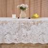 New lace tablecloth restaurant rectangular table cloth household coffee table tablecloth wedding festival atmosphere dust cover