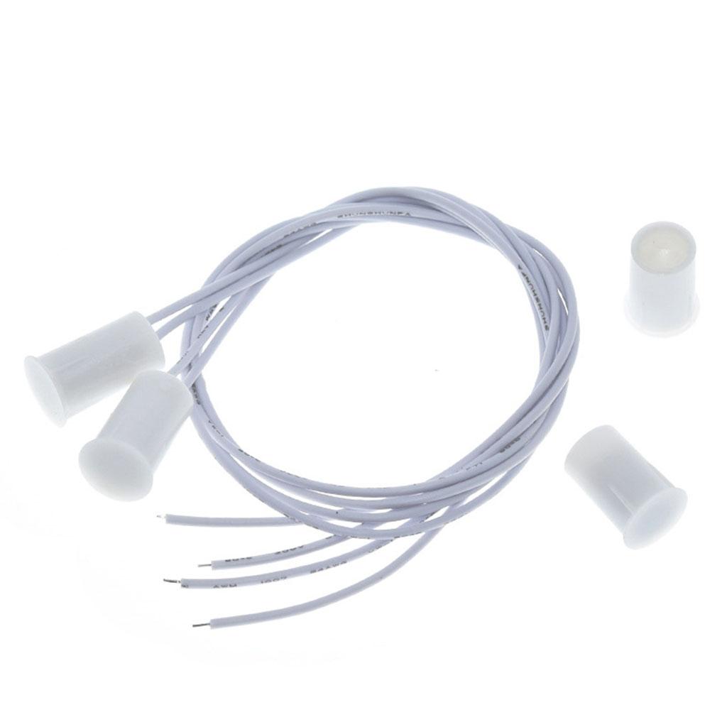 Wired Door Sensor Embedded Magnetic Switch Door Window Entry Warning Switch Home Anti-theft Alarm Dustproof Waterproof