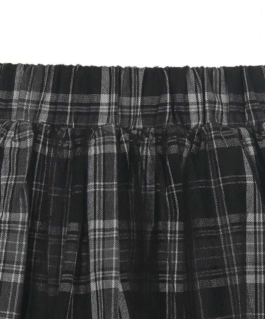 Deobeuleseussiakaibeu Layer Tulle Skirt Check