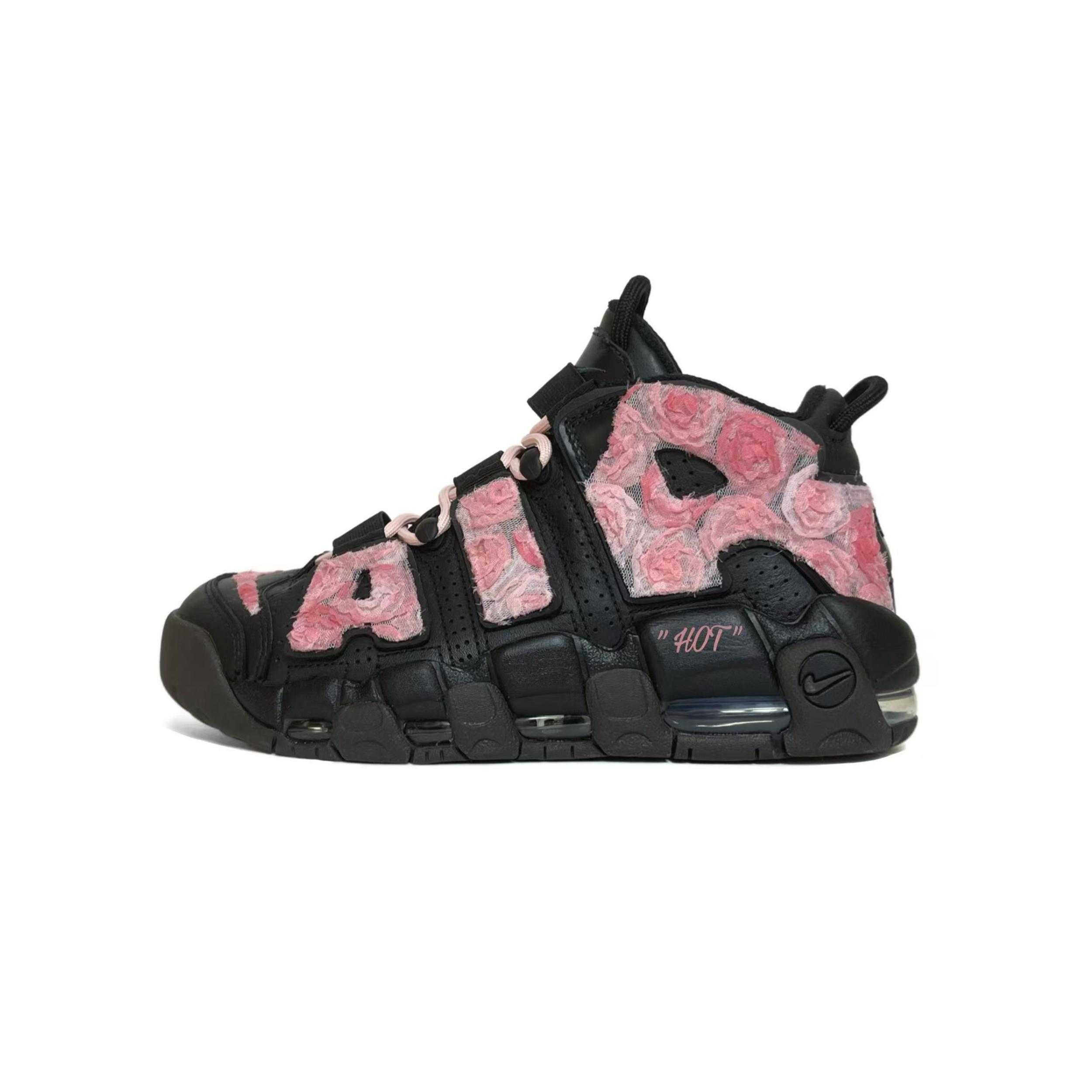 

Nike Air More Uptempo Romantic Rose Cushioning Abrasion Resistant Cushioning, Wear Resistant Mid top DV1137-001(Team610-) 36