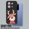 Cute Christmas Elk Printed Lanyard Phone Case For Xiaomi Redmi Note 14 13 12 Pro Note 13 14 Pro Plus 5G 13 13C 4G 11 10 Pro Silicone Cover