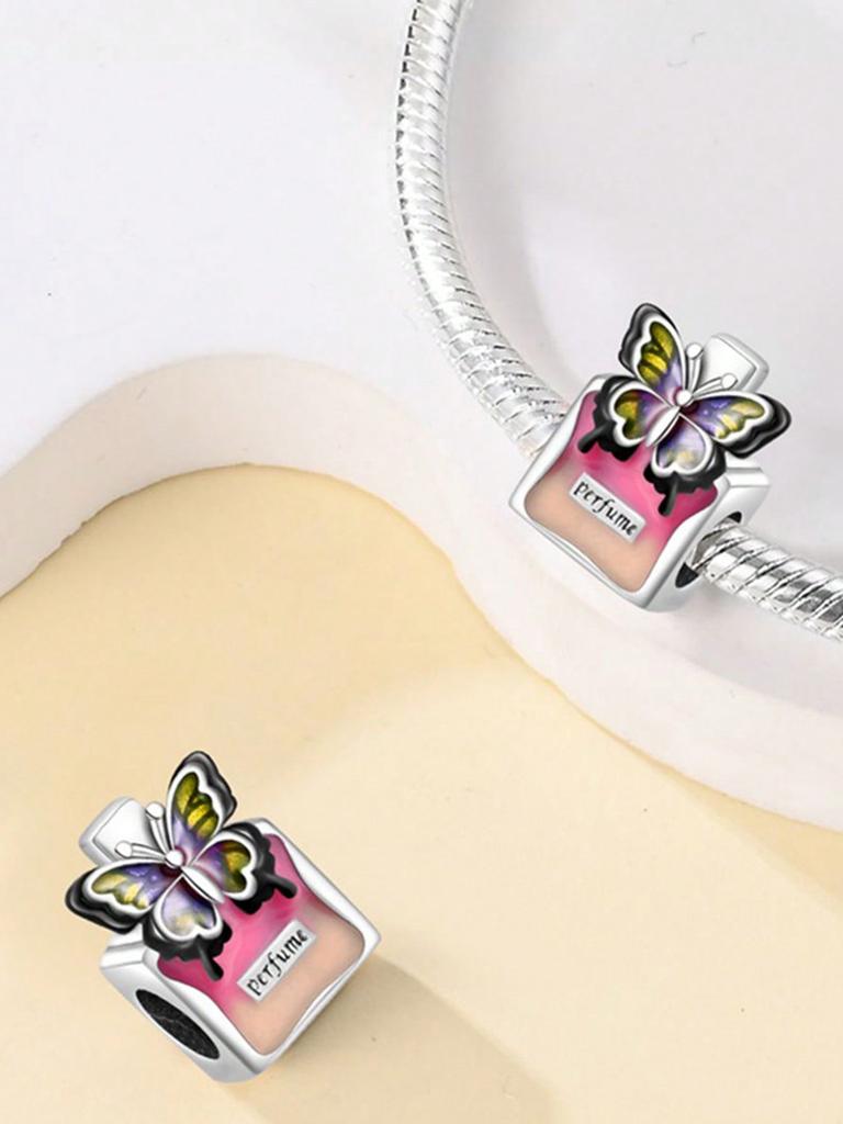 Charms Plata Shiny Bow Beads Charm Copper Plated Fit Charms Copperoriginal Bracelet For Jewelry Making Diy Charm