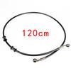 M10 50-120cm Motorcycle Dirt Bike Braided Line Steel Brake Hose Cable Hydraulic Banjo Pipe Universal Fit Racing