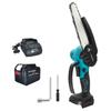 6inch Brushless Electric Chain Saw Cordless Portable Tree Branch Logging Chainsaw Woodworking Garden Tool For Makita 18V Battery