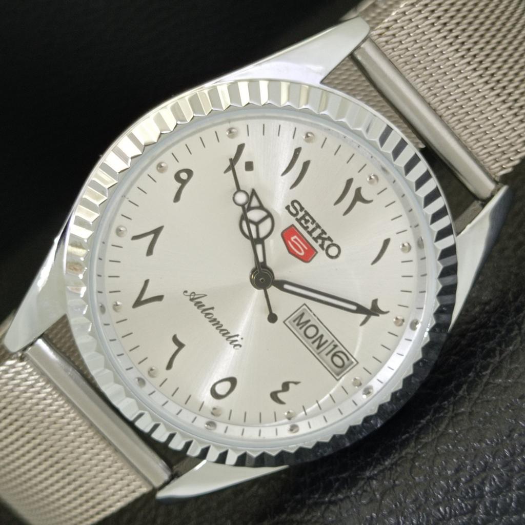 REFURBISHED SEIKO 5 AUTOMATIC 6309A VINTAGE JAPAN MENS ARABIC WATCH A441435-5 Sk-a441435