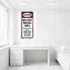 Vintage Rusty Metal Sign Big Foot Mating Area Warning Stay On Trails Do Not Make Eye Contact Decor for Bar Cafe Home Man Cave