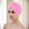 European & American Pleated Hijab and Watermelon Turban