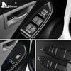 Real Soft Carbon Fiber For Toyota Prius 2010 2011 Door Window Switch Button Interior Trim Panel Car Sticker Accessories.