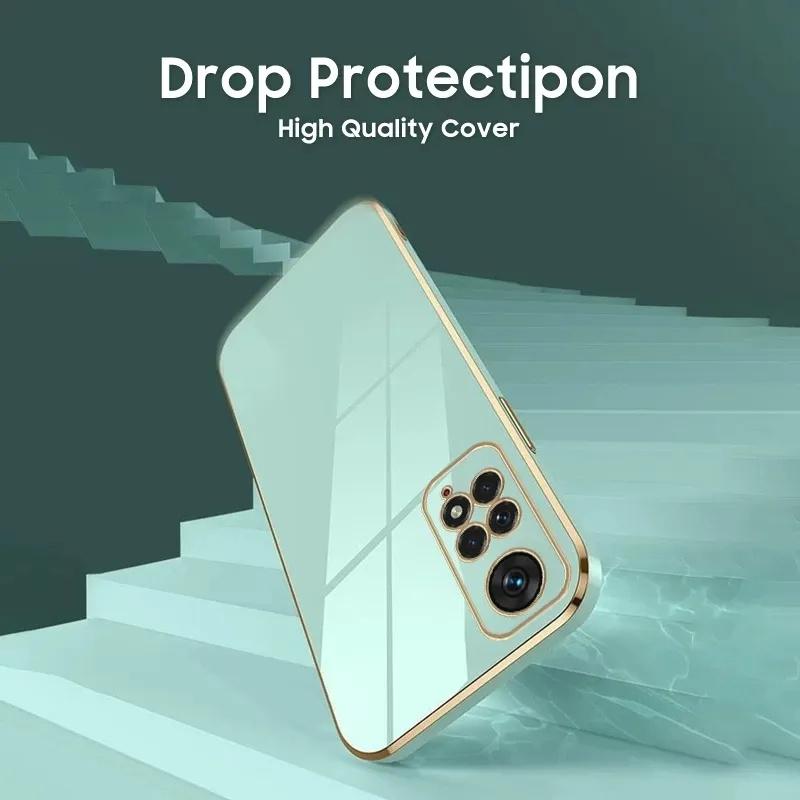 Glossy Plated Phone Case For Xiaomi Redmi Note 8 Pro 11 11S 10 10S 10C 10A 9S 9T 9C POCO X3 X4 Pro 11T 12Lite Plating Silicone Protector Cover