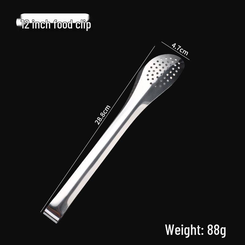 Heavy-Duty 304 Stainless Steel BBQ, Bread & Cake Tongs