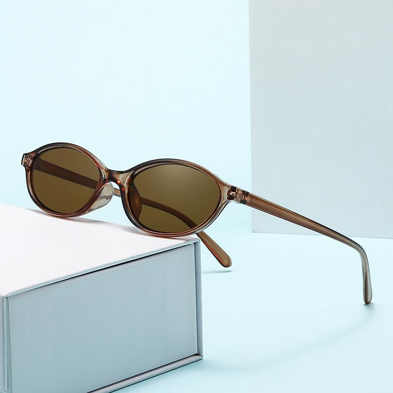 New Oval sunglasses For women Fashion Brand Black Small Frame Eyeglasses Female Retro Clear Lenses Eyewear UV400