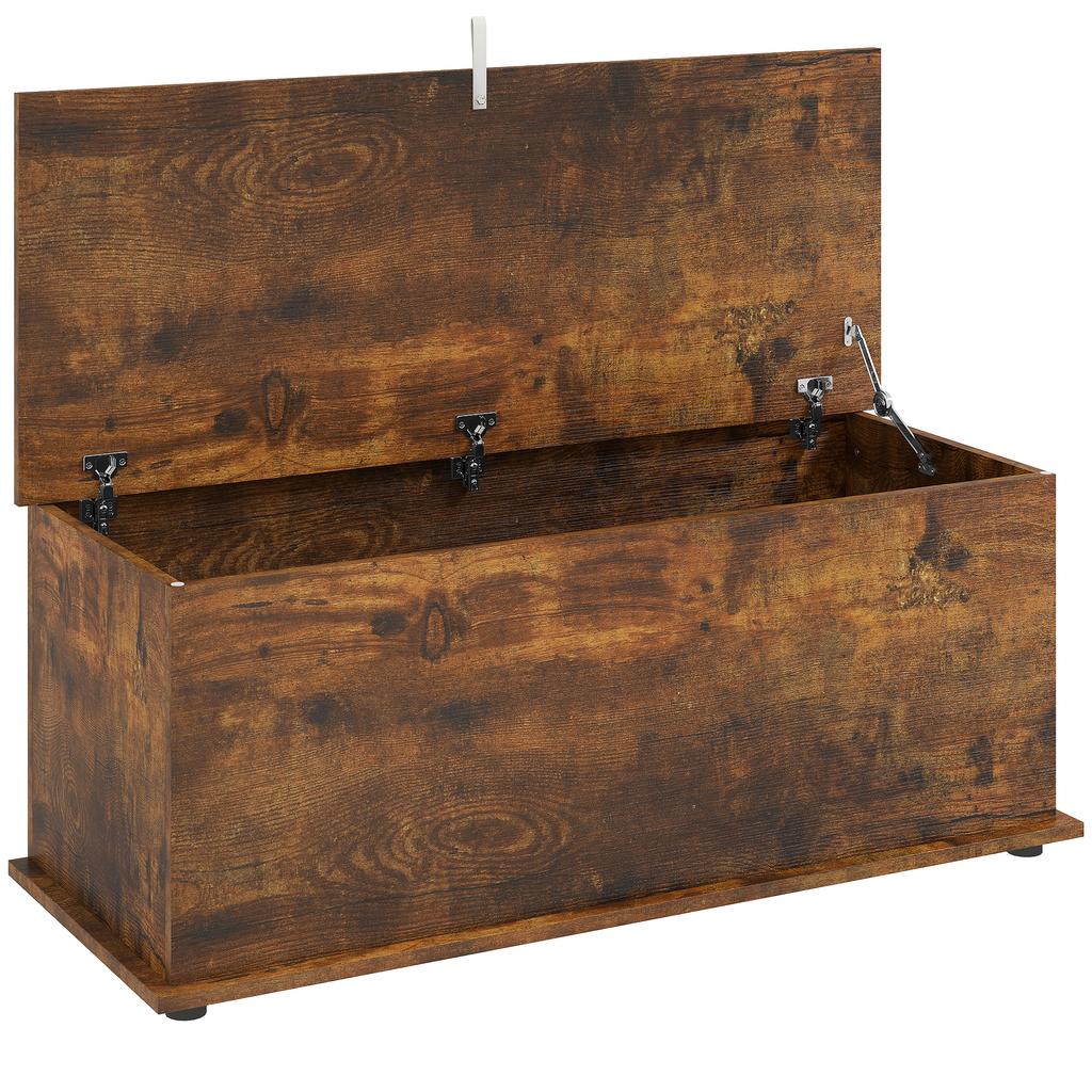 Storage Chest, Large 113L Blanket Box, Shoe Bench with Safety Hinged Lid, Storage Trunk, Bed End Bench for Bedroom, Hallway, Living Room, Playroom