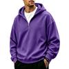 Men's Casual Full Zip Hoodie Loose Fit Sweatshirt for Sport and Everyday Wear