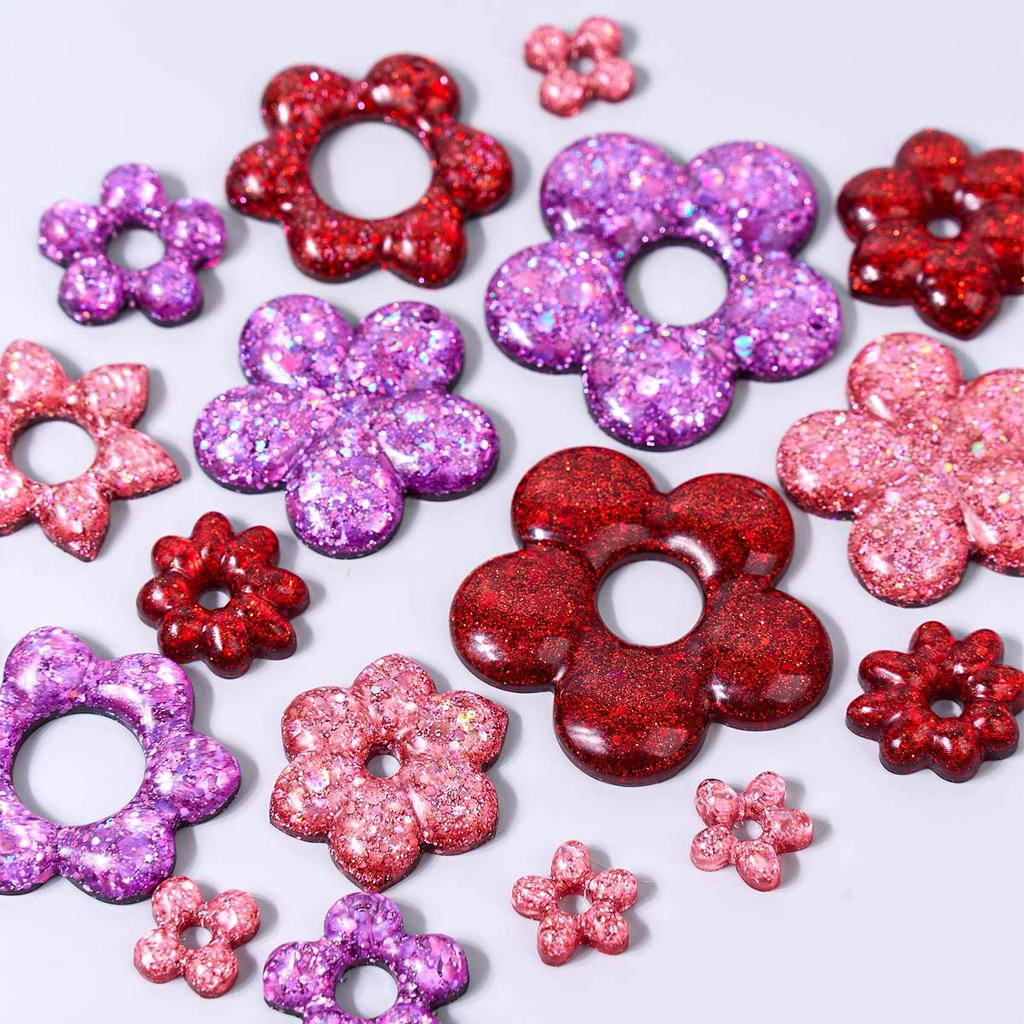 3D Flower Shape Pendant Earring Silicone Mold DIY Creative Jewelry Crafts Making Crystal Epoxy Resin Necklace Molds Art Gifts