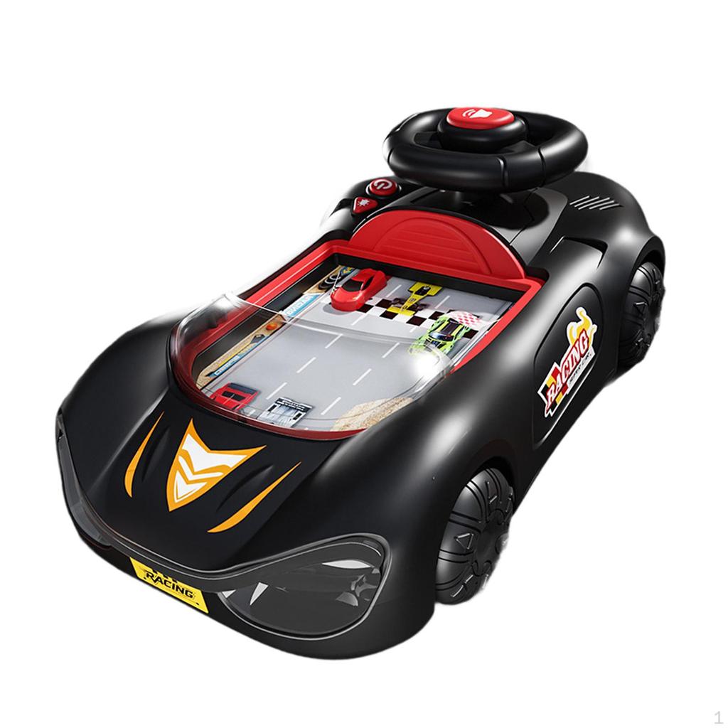 Adventure Car Steering Wheel Toy with Music Educational Simulation Driving Game for Kids