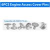 14x Lower Engine Cover Pin Screw Radiator Fastener Clip for Honda #90674-TY2-A01
