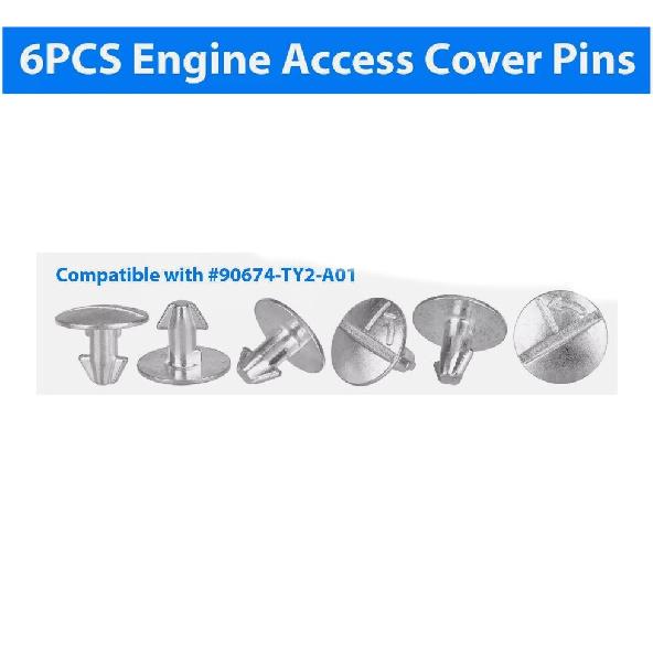 14x Lower Engine Cover Pin Screw Radiator Fastener Clip for Honda #90674-TY2-A01