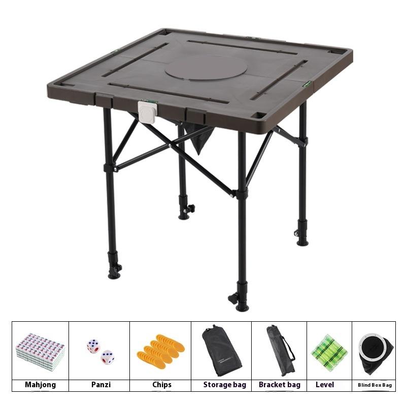 

Мини-маджонг, переносной походный стол для маджонга, переносной складной стол, стол для кемпинга на открытом воздухе, бесплатная кодовая карта, стол для маджонга в общежитии