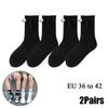 10 Paare Club Promi Ins Mode Lustig Kreativ Magnetische Anziehung Hände Schwarz Weiß Cartoon Augen Paare Socken Socken