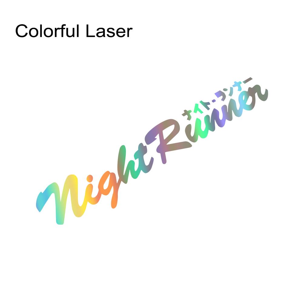 Car Sticker Japanese JDM Racing Sticker Night Runner Front Windshield Waterproof Vinyl Film Decor Decals Auto Tuning Accessories