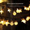 Outdoor Solar Bubble Ball Christmas Fairy String Lights for Patio and Garden
