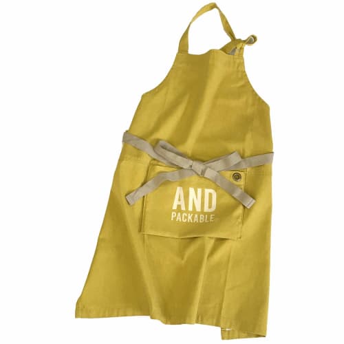 

And Packable Apron, Stylish Storage, Logo, Yellow, 63912