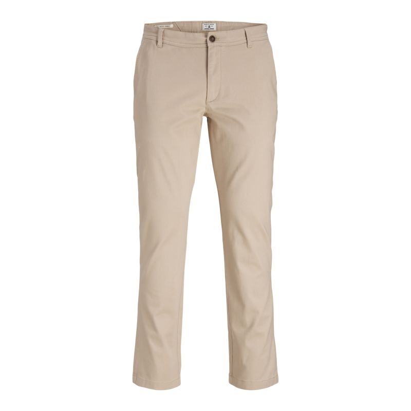 Men's Regular Fit Chino Trousers with Zip Closure JACK & JONES