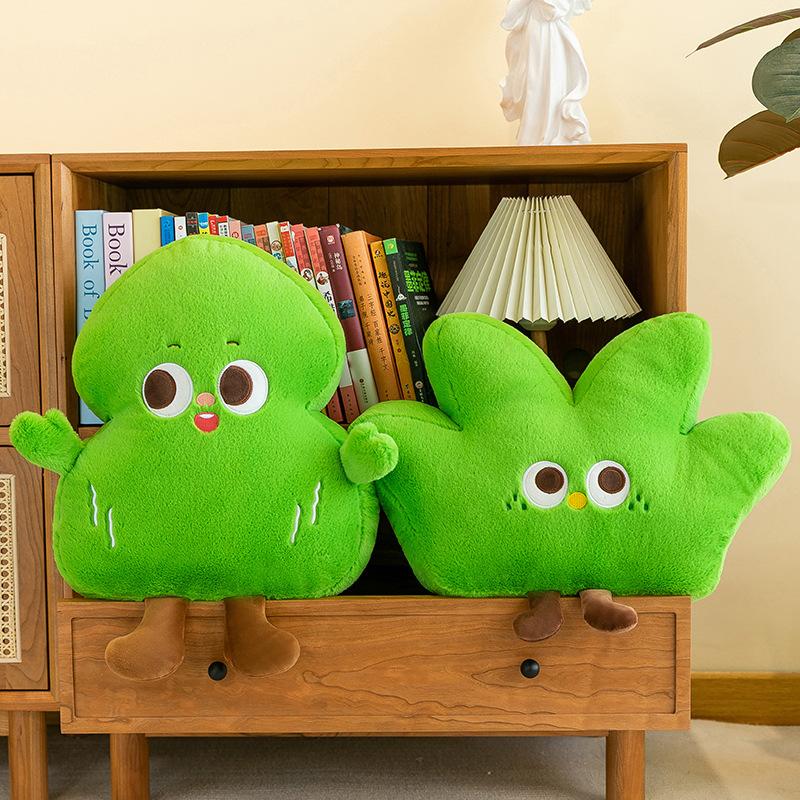 Simulace zelená rostlina panenka panenka velký strom tráva plyšová hračka děti spící házecí polštář dárek k narozeninám