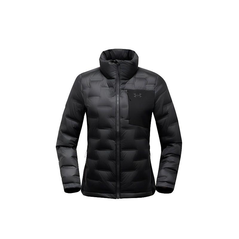 

Under Armour Urban Outdoor Hiking Walking Series Breathable Windproof Warm Stand Collar Down Jacket Women Outerwear Black 14322136D-0020 XS