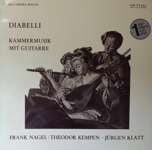 

LP Record ANTON DIABELLI FRANK NAGEL THEODO Kammermusik Mit Guitarre SM93604 DA CAMERA MAGN 1968 Germany Classical Used