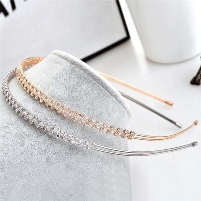 Mode Frauen Haar Hoop Damen Kristall Strass Perle Haarband Stirnband Kopf Stück Haarband