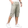 Summer Loose Straight Cropped Pants Large Size Tooling Sports Shorts Casual Middle Pants Dad Middle-aged and Elderly Shorts Breeches