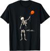 Skeleton Balloon Well Funny Halloween Skeleton T-Shirt