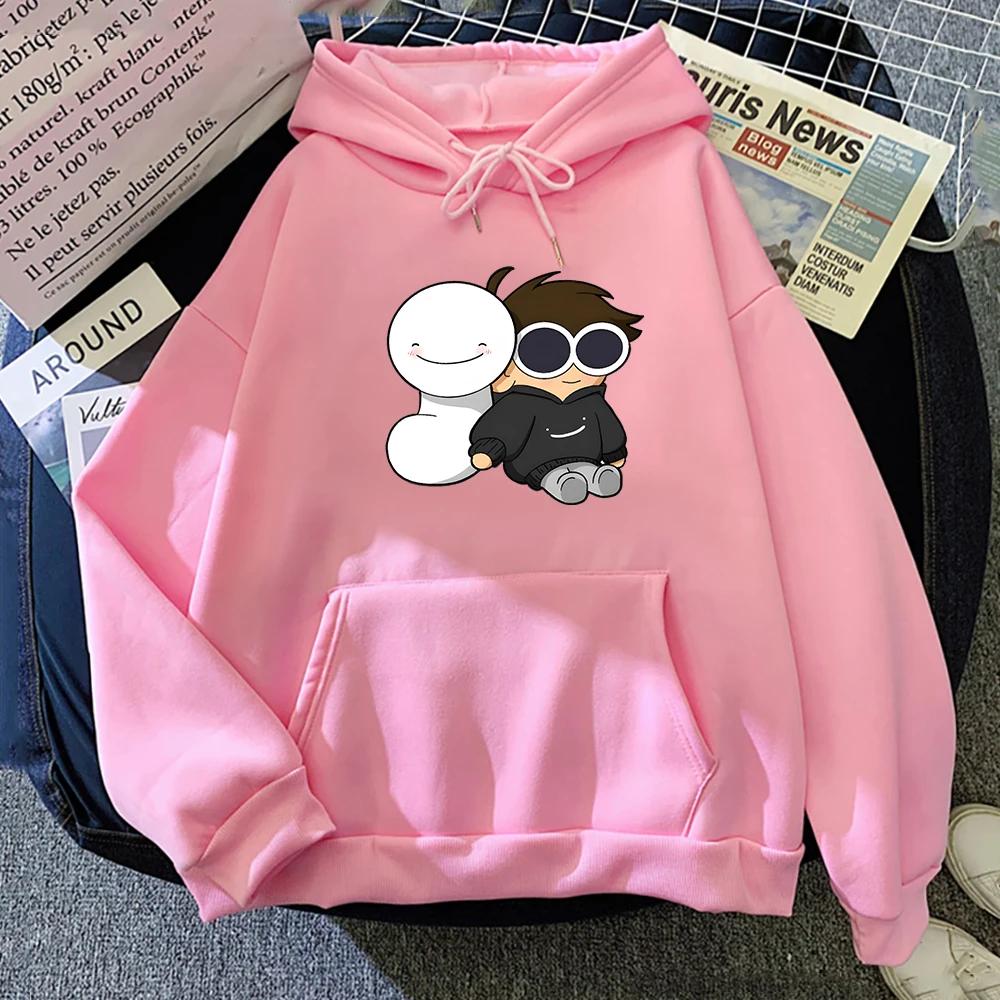 Dream Merch Men's hoodie Dream Smp Vintage Cartoon Loose Hoodie High-quality Casual Sweatshirt