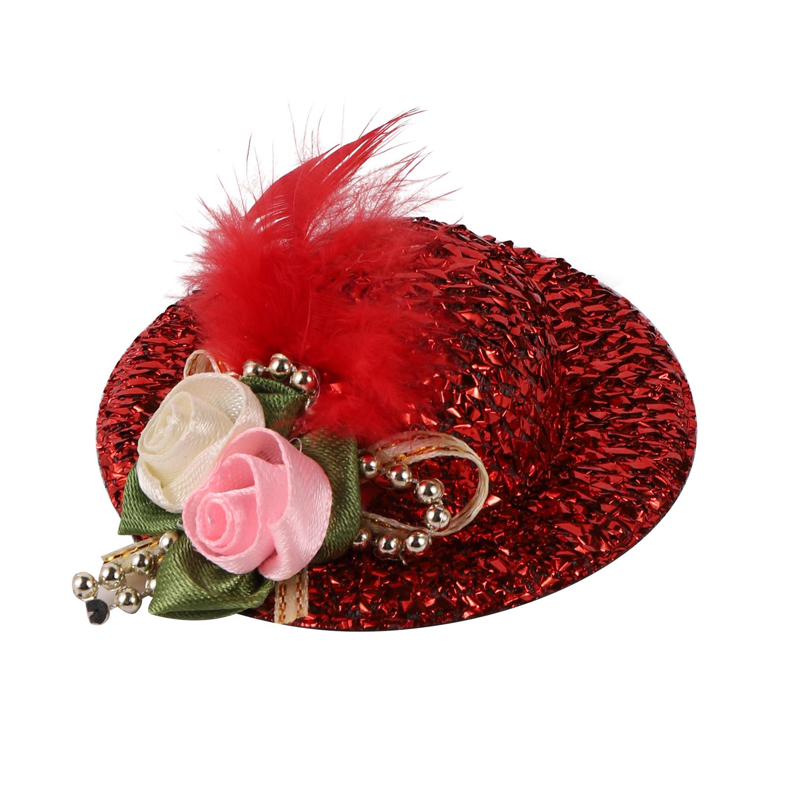 

Chicken Hat for Hens Tiny Pets Funny Chicken Accessories Hen Top Hat for Rooster Duck Parrot Hamster Poultry Stylish Show Costum