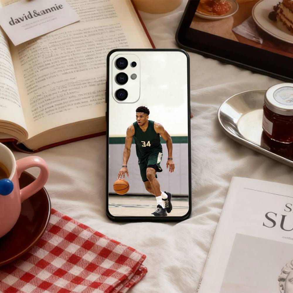 Basketball G-Giannis A-Antetokounmpo Phone Case For Samsung S 25,24,23,22,30,21,10,9,Ultra,Plus,Lite,FE,4,5 G Soft Black Case