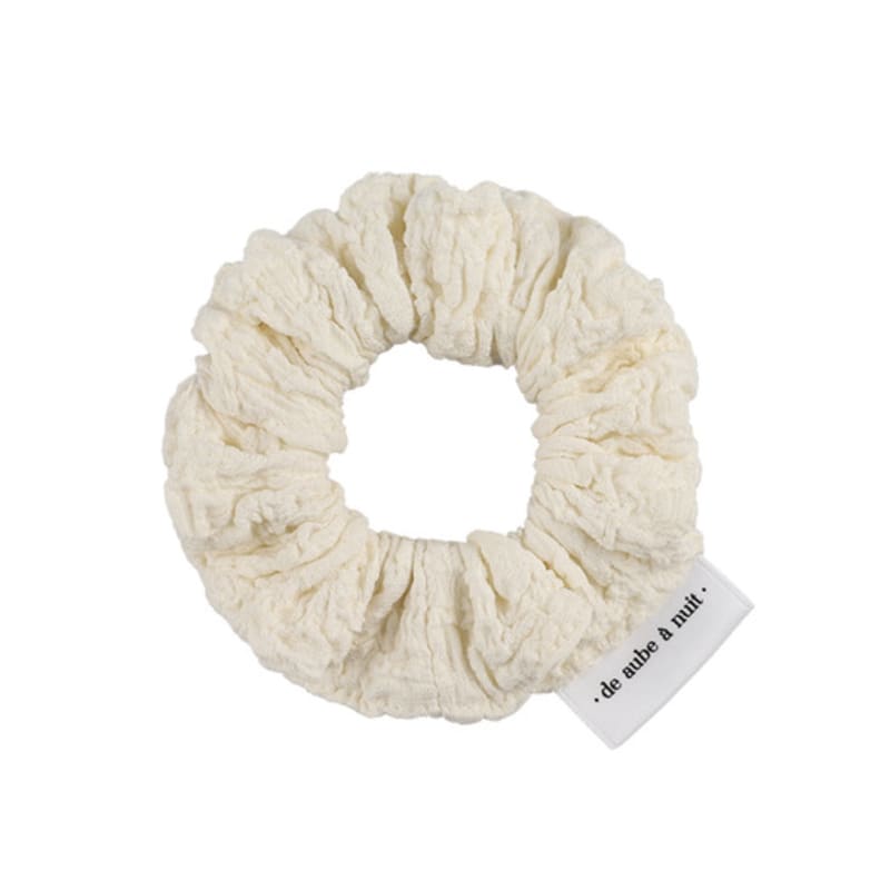 Aube nuit Obnuit New Wrinkle Ivory Hair Scrunchie S