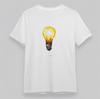 Men's Plus Size Classic T-Shirt Modern Polygonal Lightbulb Art 100% Cotton Tee